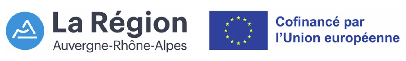 Logo Région Auvergne-Rhône-Alpes et Union Européenne - Cofinancé par l'Union européenne